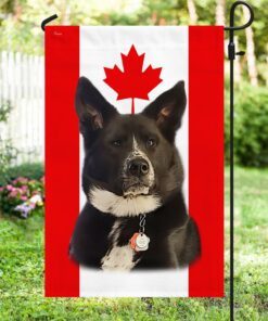 custom pictures dog flag canadian flag qtr295f 5820