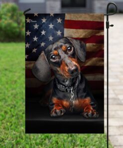 dachshund american flag 2197