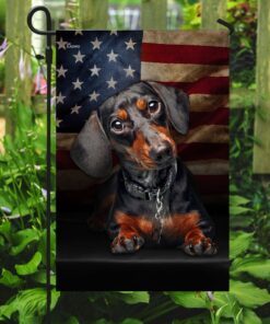 dachshund american flag 2732