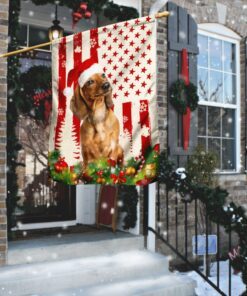 Dachshund Christmas Flag Flagwix™ Merry Christmas With Dachshund Flag