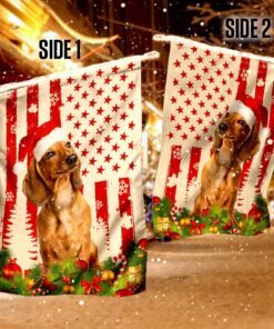 dachshund christmas flag flagwix™ merry christmas with dachshund flag 6782