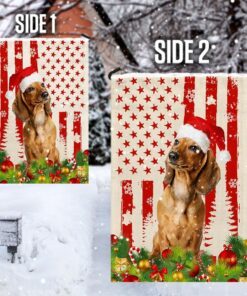 dachshund christmas flag flagwix™ merry christmas with dachshund flag 8389