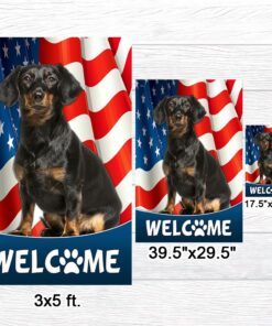 dachshund dog 4th of july american flag tqn1226fv3 2603