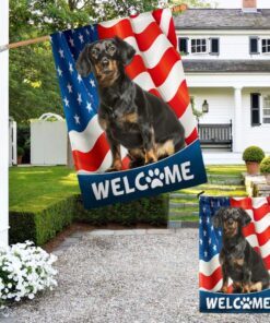 dachshund dog 4th of july american flag tqn1226fv3 3926