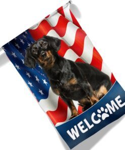 dachshund dog 4th of july american flag tqn1226fv3 7003