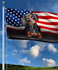 dachshund dog american grommet flag qnn437gfv5 5920