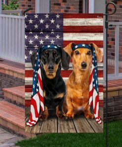 dachshund dog flag charming dog ntb216fv37 8448