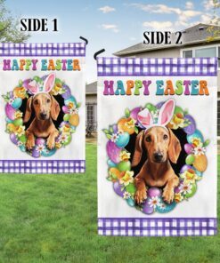 dachshund dog happy easter flag tqn985fv2 8325