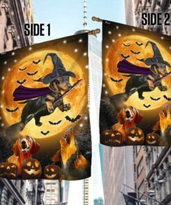dachshund flag happy howlloween ntt34f 3187
