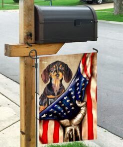 dachshund flag 8178