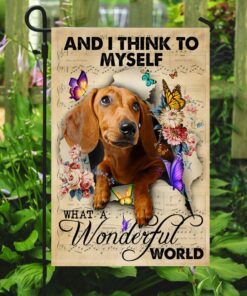 dachshund flag and i think to myself what a wonderful world ddh2862fv1 3666