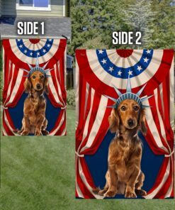 dachshund flag happy independence day for 4th of july bnn118f 1355