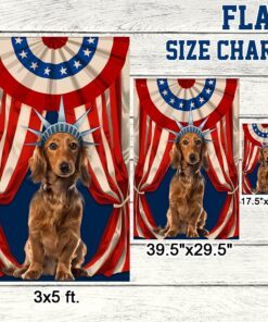 dachshund flag happy independence day for 4th of july bnn118f 3313