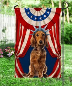 dachshund flag happy independence day for 4th of july bnn118f 7154