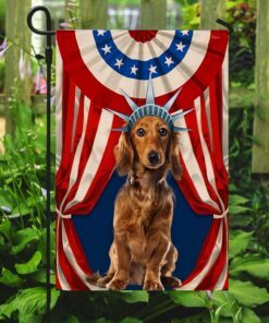 dachshund flag happy independence day for 4th of july bnn118f 8648