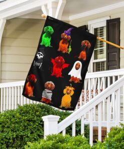 dachshund halloween costume flag 1018