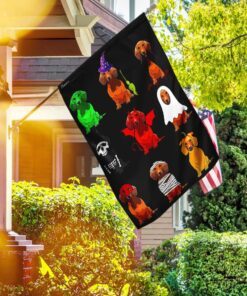dachshund halloween costume flag 2234