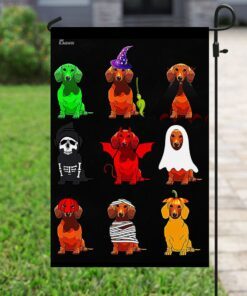 dachshund halloween costume flag 2770