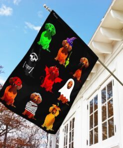 dachshund halloween costume flag 3424
