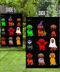 dachshund halloween costume flag 5687
