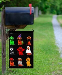 dachshund halloween costume flag 7292