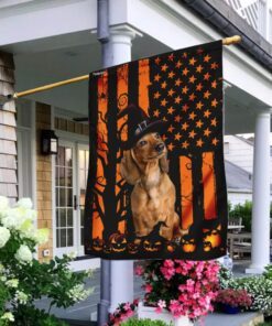 Dachshund Halloween Flag