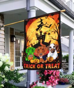 dachshund halloween flag flagwix™ trick or treat dachshund dog flag 4233