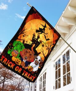 dachshund halloween flag flagwix™ trick or treat dachshund dog flag 5426