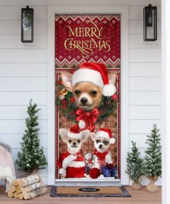 Dachshund Happy House Christmas Door Cover