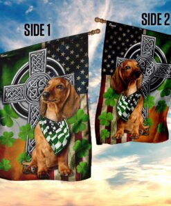 dachshund irish cross flag 2407