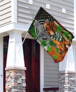dachshund irish cross flag 5609
