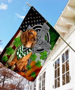dachshund irish cross flag 6045