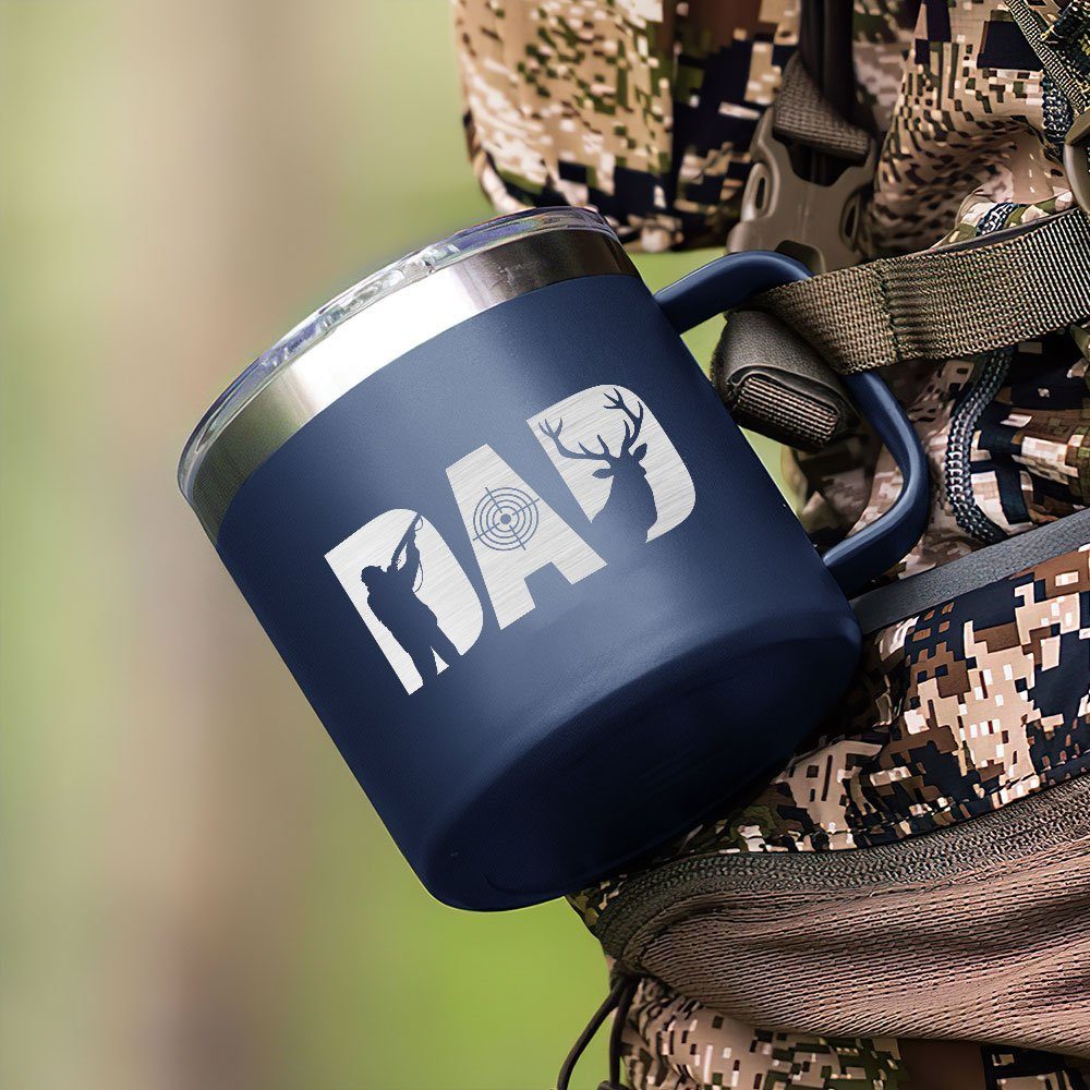 Dad Hunting Mug Deer Hunting For Dad Insulated Coffee Mug QTR214CM - Image 5