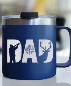 Dad Hunting Mug Deer Hunting For Dad Insulated Coffee Mug QTR214CM
