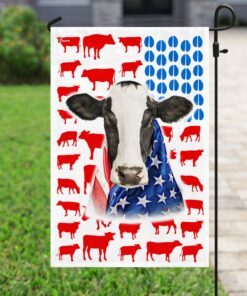dairy cow celebrate fourth of july independence day flag lnt225f 2341