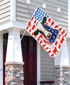 dairy cow celebrate fourth of july independence day flag lnt225f 2453