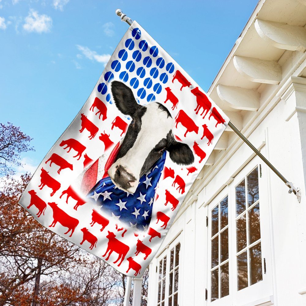 Dairy Cow Celebrate Fourth Of July Independence Day Flag LNT225F - Image 2