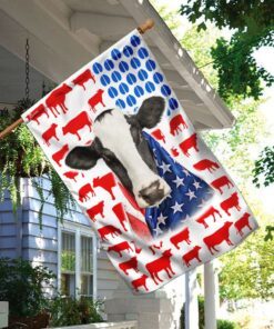 dairy cow celebrate fourth of july independence day flag lnt225f 6925