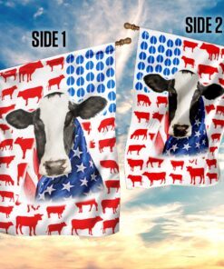 dairy cow celebrate fourth of july independence day flag lnt225f 7908