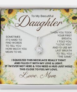 Daughter Necklace, Daughter Necklace from Mom, To My Daughter Necklace, Christmas Gift For Daughter, Daughter Christmas Gifts MLN686NL