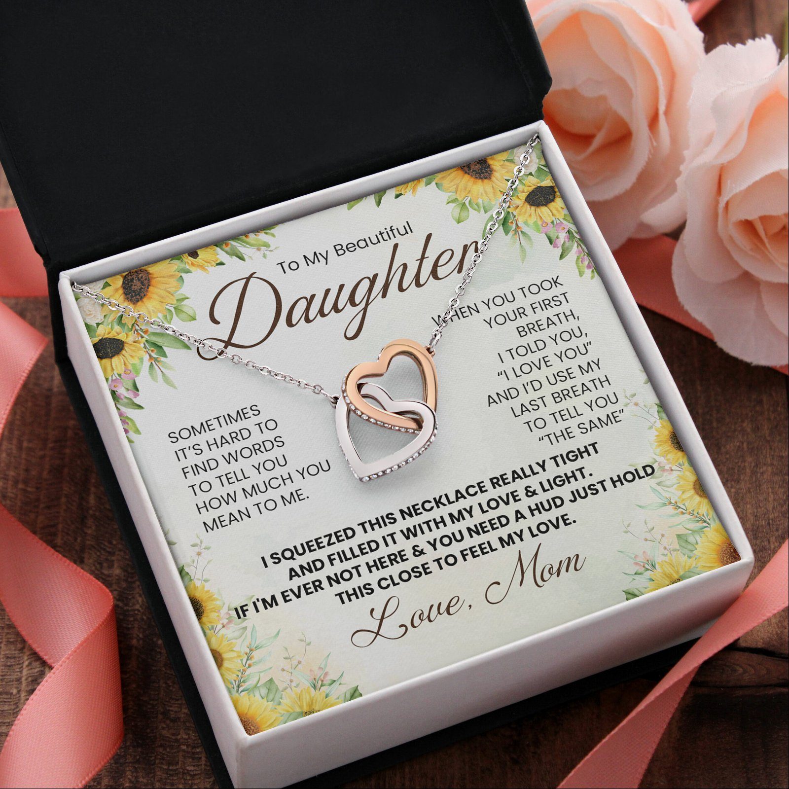 Daughter Necklace, Daughter Necklace from Mom, To My Daughter Necklace, Christmas Gift For Daughter, Daughter Christmas Gifts MLN686NL - Image 5