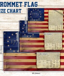 declaration of independence 1776 american grommet flag mln837gf 7146