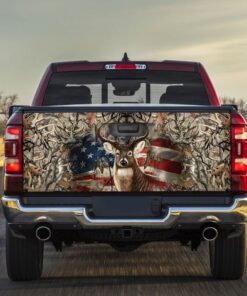 Deer American Truck Tailgate Decal Sticker Wrap
