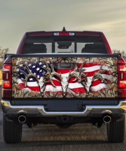 Deer American Truck Tailgate Decal Sticker Wrap