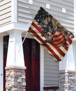 deer american us flag 3981