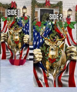 deer christmas american flag mln659f 3832