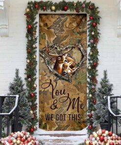 deer couple you and me we got this door cover 5905