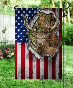 deer flag deer hunting american flag qtr63f 7693