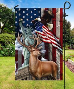 deer hunting american flag mln435f 4658