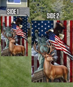 deer hunting american flag mln435f 5852